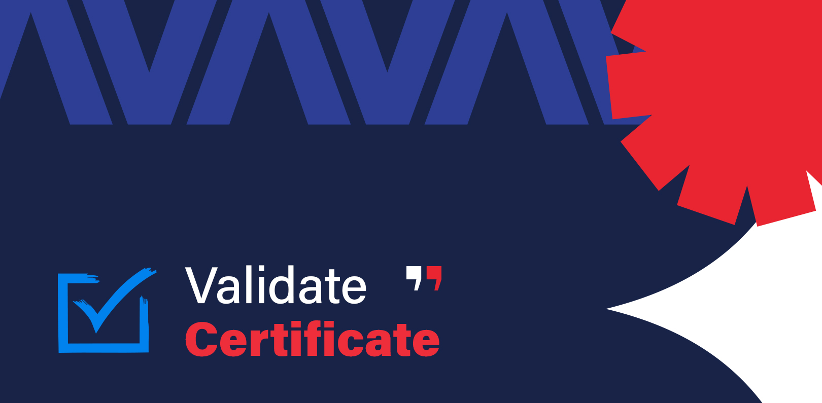 Certificate validation - Course page